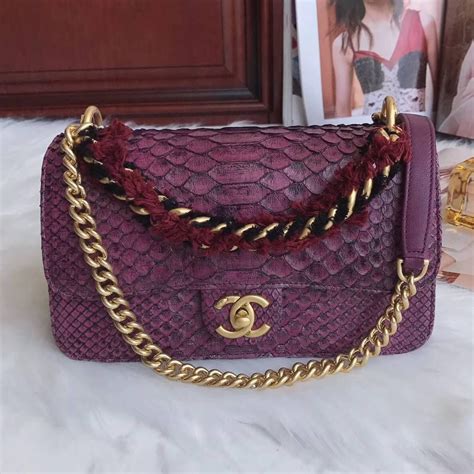 chanel python bag 2017